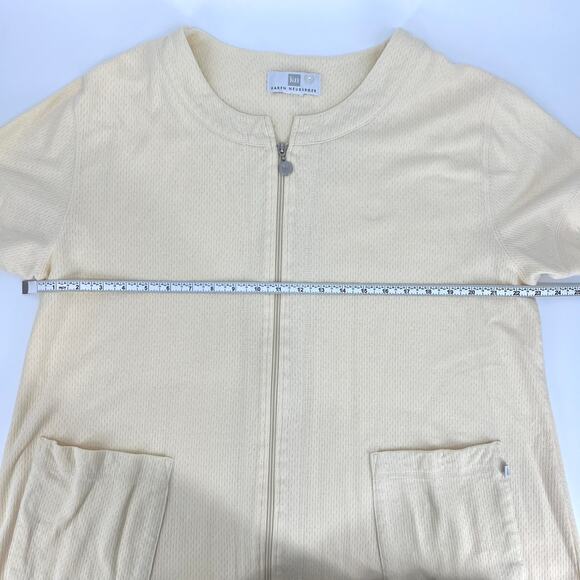 Karen Neuburger Womens Pale Yellow Full Zip Housecoat Robe Size 2XL **READ** - Picture 4 of 7